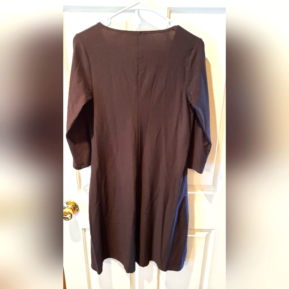 Eileen Fisher Brown Knot Front Dress size XS - Picture 8 of 13